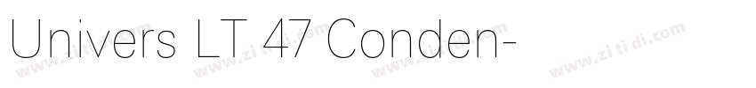 Univers LT 47 Conden字体转换